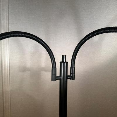 3 WAY DOUBLE GOOSENECK FLOOR LAMP