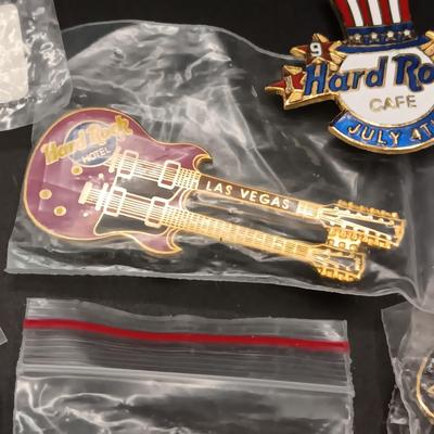 HARD ROCK CAFE PINS FROM VARIOUS PLACES