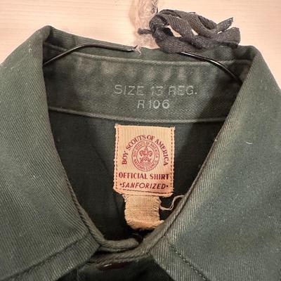 1950'S BOY SCOUTS OF AMERICA UNIFORM WITH SASH AND MANY PATCHES