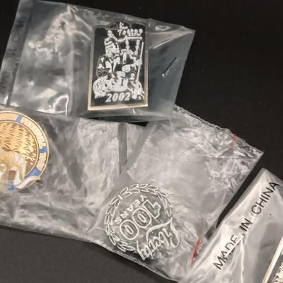 HARD ROCK CAFE WATCH AND PINS PLUS SEVERAL OTHER PINS