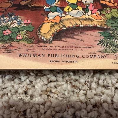 CHILDREN'S VINTAGE BOOKS AND AN ANIMATED PLUSH DOG