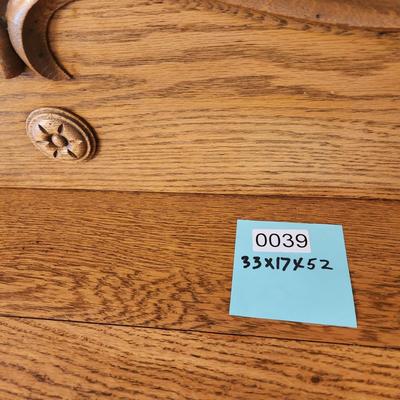 Solid Oak 5 Drawer Chest Dresser 33x17x52