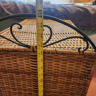 Wicker Basket Storage 22x14x24