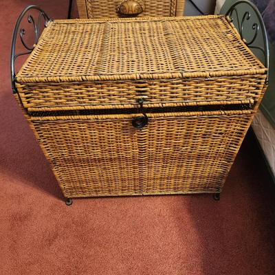 Wicker Basket Storage 22x14x24