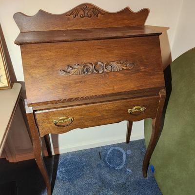 Vintage Wood Secretary Desk by J.K. Rishel Williamsport PA