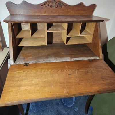 Vintage Wood Secretary Desk by J.K. Rishel Williamsport PA