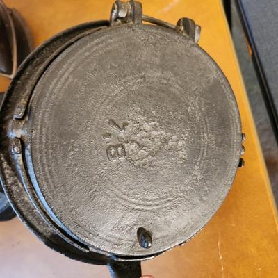 Vintage Collectable Lot, Irons, Cast Waffle Maker, Toaster