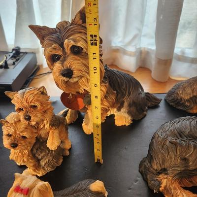 Lot of Yorkshire Terrier Dog Figurines Sandicast and others