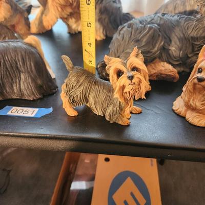 Lot of Yorkshire Terrier Dog Figurines Sandicast and others