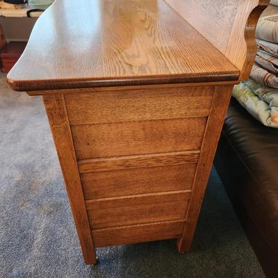 Solid Oak Dry Sink Sideboard With Key 32x17x36