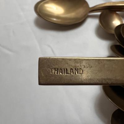 12 Person Thailand Brass Flatware (K-RG)
