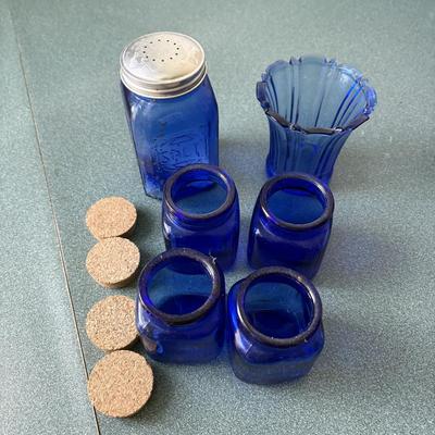 Cobalt Bottles, Canister, & More (K-ES)