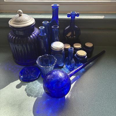 Cobalt Bottles, Canister, & More (K-ES)