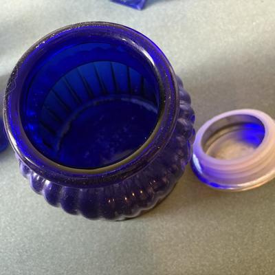 Cobalt Bottles, Canister, & More (K-ES)
