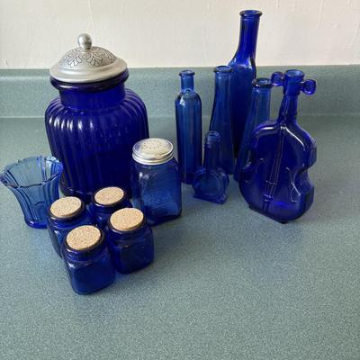 Cobalt Bottles, Canister, & More (K-ES)