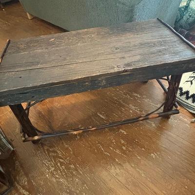 Rustic Wood Coffee Table (LR-ES)
