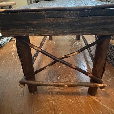 Rustic Wood Coffee Table (LR-ES)