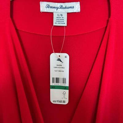 Red Wrap Dress by Tommy Bahama, NWT, size L