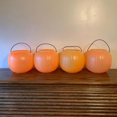 LOT 176 U: Vintage & Modern Halloween Jack-O-Lantern Candy Buckets / Pails