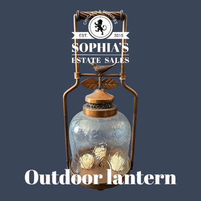 Outdoor Lantern with Bird