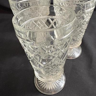 Pressed Glass Dinnerware (K-ES)
