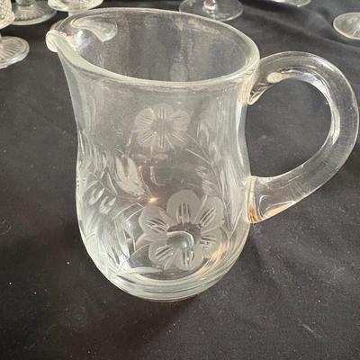 Pressed Glass Dinnerware (K-ES)
