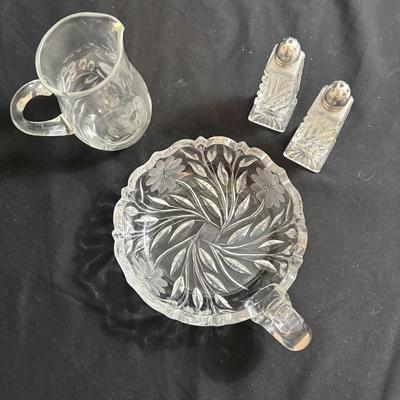 Pressed Glass Dinnerware (K-ES)