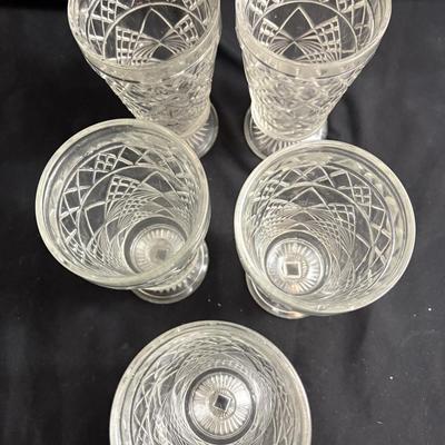 Pressed Glass Dinnerware (K-ES)