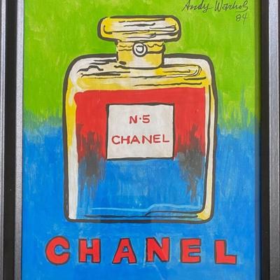 Andy Warhol Painting in Frame