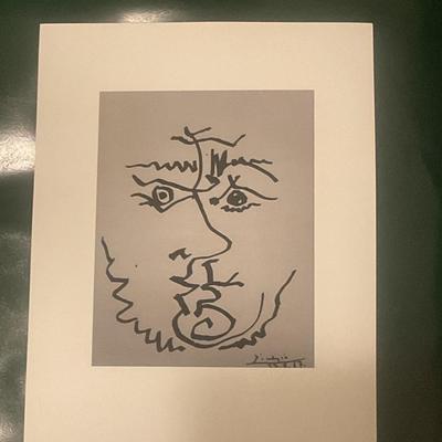 Picasso Print Lithograph Style