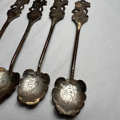 Wayang Puppet Silver Demitasse Spoons (LR-RG)
