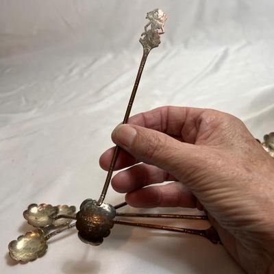Wayang Puppet Silver Demitasse Spoons (LR-RG)