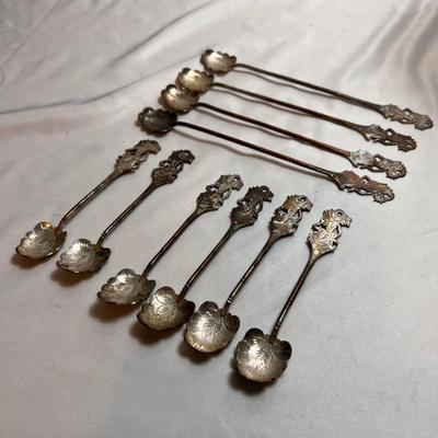 Wayang Puppet Silver Demitasse Spoons (LR-RG)