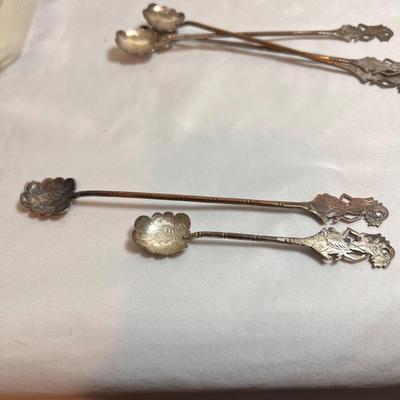 Wayang Puppet Silver Demitasse Spoons (LR-RG)