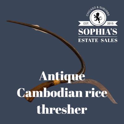 Antique Cambodian Rice Thresher