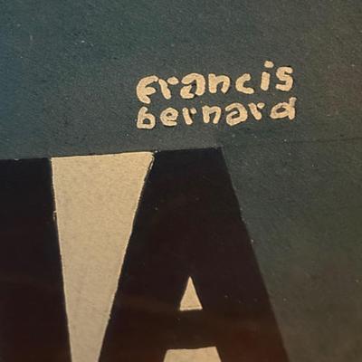 Framed Francis Bernard Lithograph Poster (LR-ES)
