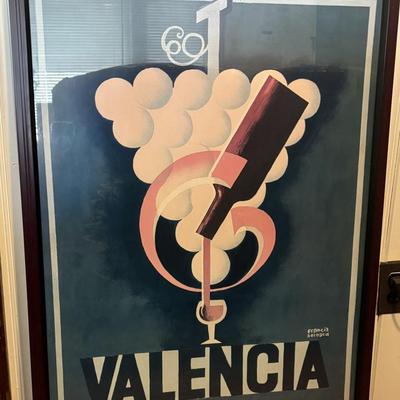 Framed Francis Bernard Lithograph Poster (LR-ES)