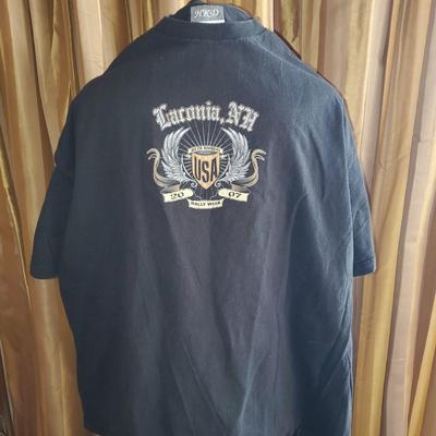 Vintage 2007 Laconia NH 84th Annual Black Rally Week Tee Shirt Size XXL