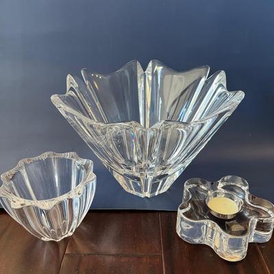 Lot of 4 Pieces of Orrefors Crystal