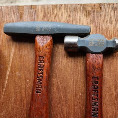 Tool Lot Hammers, Craftsman Chisels , Stanley Plumb Hatchets