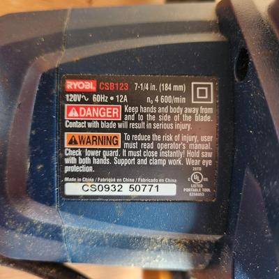 Ryobi 7 1/4" Circular Saw 12A csb123 Tested