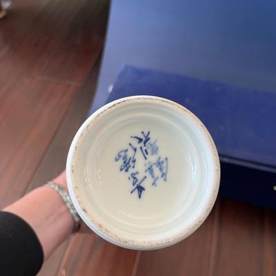 Hand Painted Japanese Porcelain Vase
