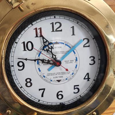 Ship Wheel Clock 20" Handmade