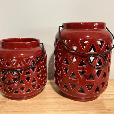 Ceramic Candle Lanterns