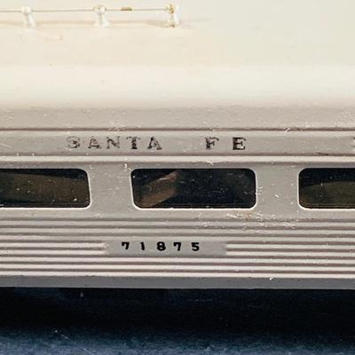 LOT 736: Lot of (4) Santa Fe Silver Passenger Cars