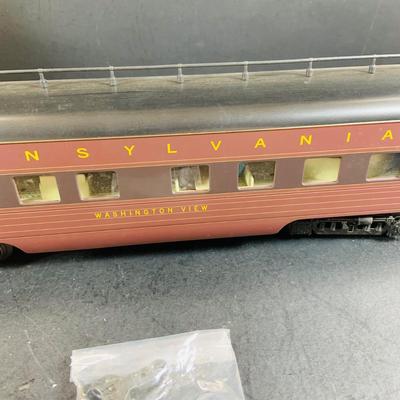 LOT 737: K-Line O Scale Passenger Cars In Boxes Including Aluminum Pennsylvania Baggage 7461, and Washington View Observation Car K...