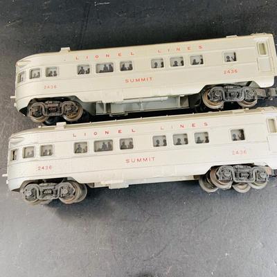 LOT 741: Large Assortment of Lionel and Marx O/24 Gage Lionel Line Passinger Cars and Santa Fe Diesel Engine