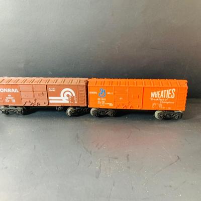LOT 745: Collection of 0 / 27 Gauge Train Cars From Lionel and K-Line Including Lionel LIne Locomotive and Tinter, Branded Box Carss From...