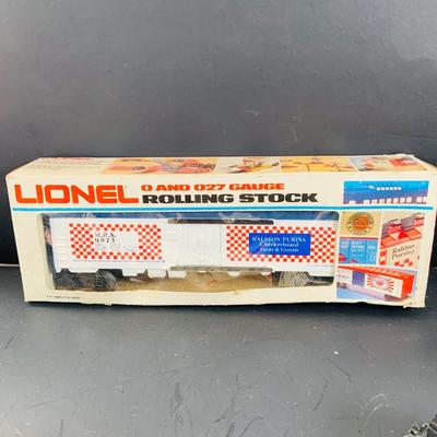 LOT 745: Collection of 0 / 27 Gauge Train Cars From Lionel and K-Line Including Lionel LIne Locomotive and Tinter, Branded Box Carss From...