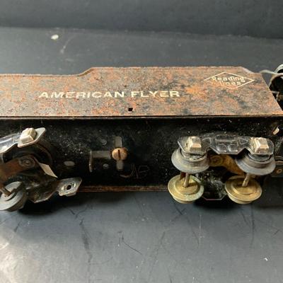 LOT 747: Vintage American Flyer S-Gauge Steam Locomotive and Tender - Reading Line